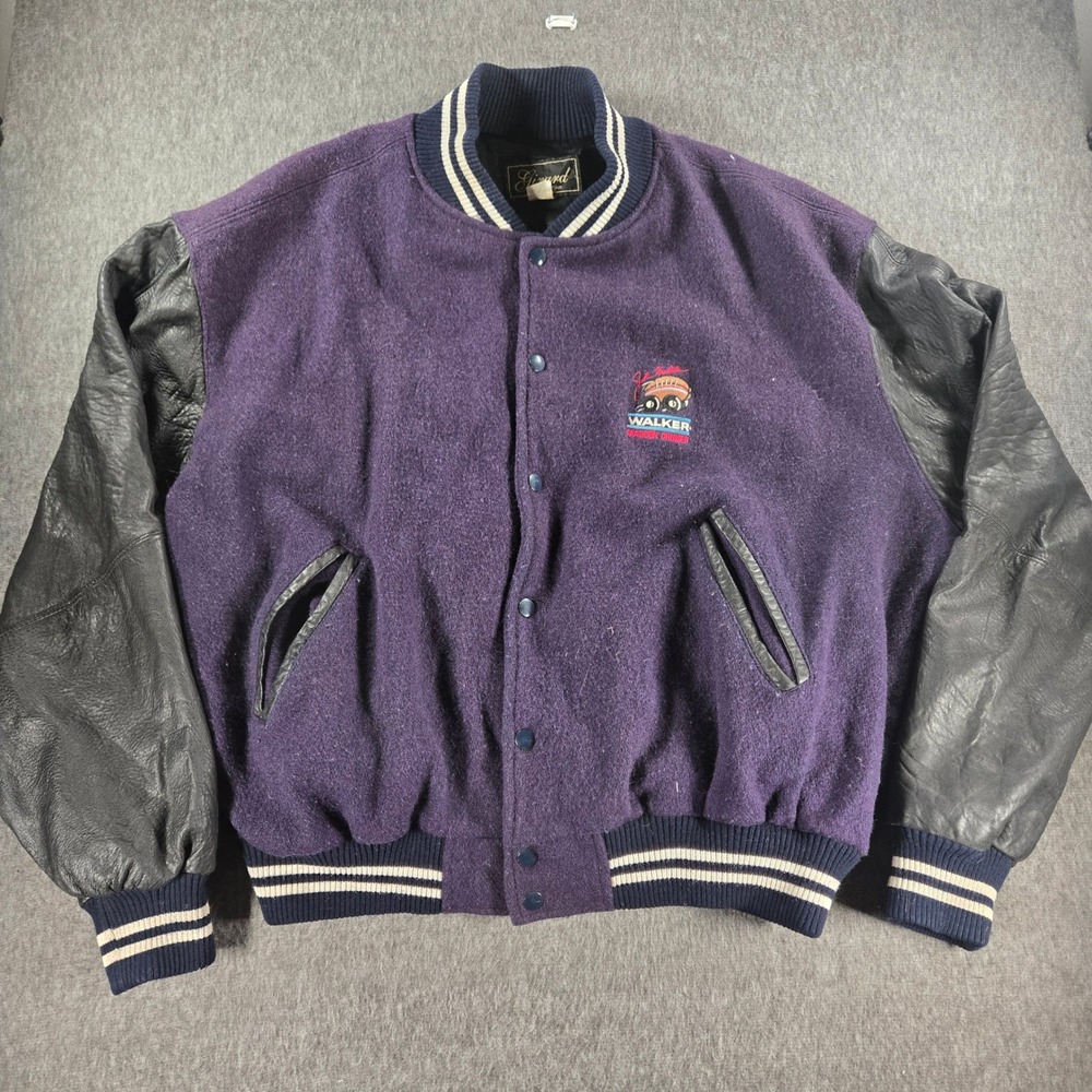 VTG John Madden Cruiser‎ Walker Varsity Jacket Mens XXL 90s Promo Rare Leather